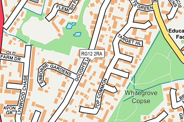 RG12 2RA map - OS OpenMap – Local (Ordnance Survey)