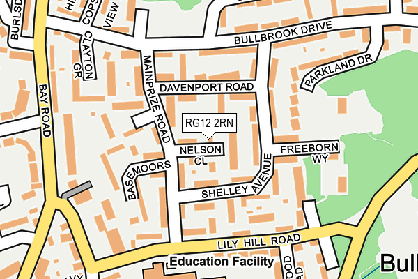 RG12 2RN map - OS OpenMap – Local (Ordnance Survey)