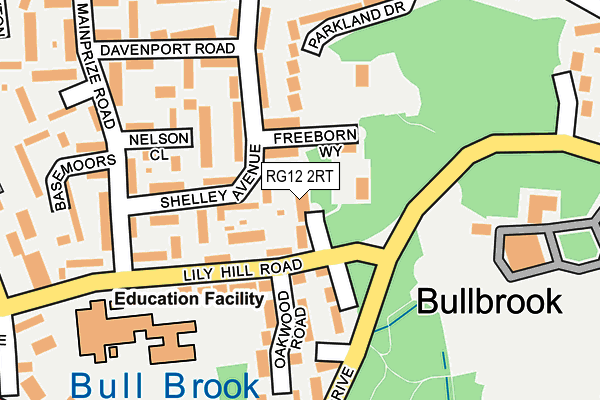 RG12 2RT map - OS OpenMap – Local (Ordnance Survey)