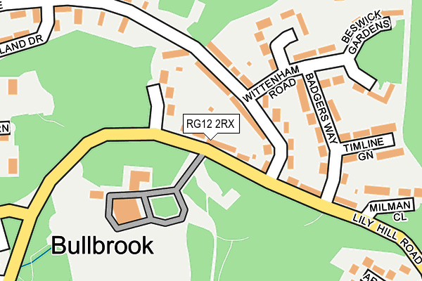 RG12 2RX map - OS OpenMap – Local (Ordnance Survey)