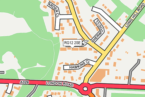 RG12 2SE map - OS OpenMap – Local (Ordnance Survey)