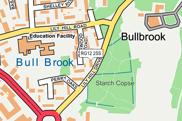 RG12 2SS map - OS OpenMap – Local (Ordnance Survey)