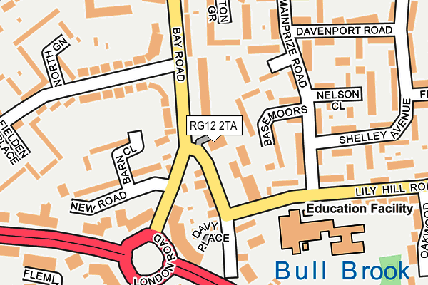 RG12 2TA map - OS OpenMap – Local (Ordnance Survey)