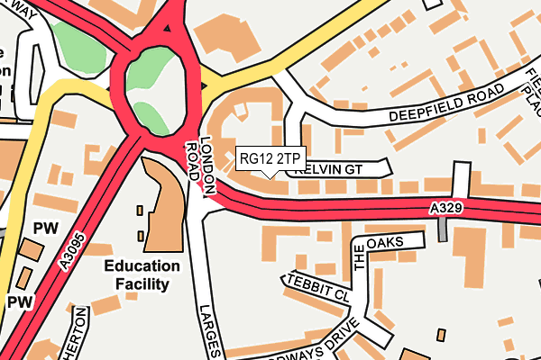 RG12 2TP map - OS OpenMap – Local (Ordnance Survey)