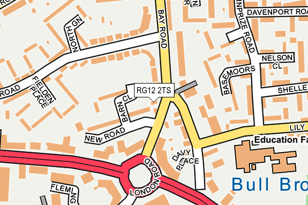 RG12 2TS map - OS OpenMap – Local (Ordnance Survey)