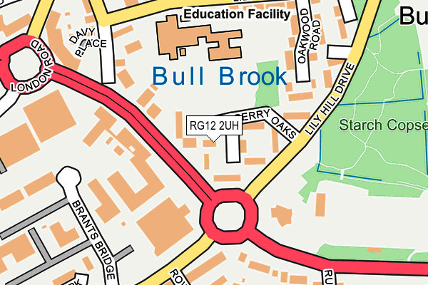 RG12 2UH map - OS OpenMap – Local (Ordnance Survey)