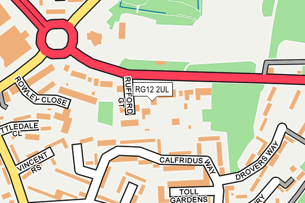 RG12 2UL map - OS OpenMap – Local (Ordnance Survey)