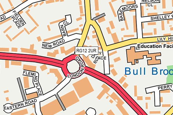 RG12 2UR map - OS OpenMap – Local (Ordnance Survey)