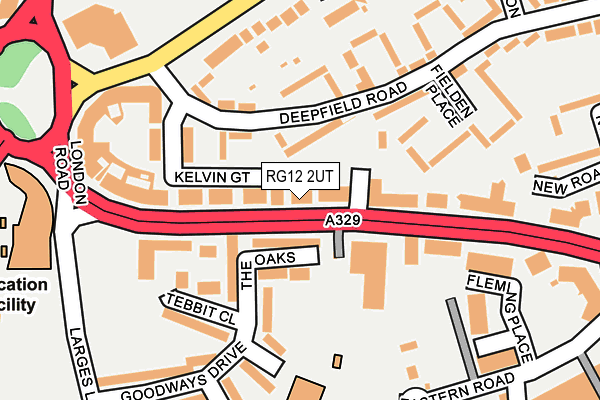 RG12 2UT map - OS OpenMap – Local (Ordnance Survey)