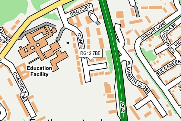 RG12 7BE map - OS OpenMap – Local (Ordnance Survey)