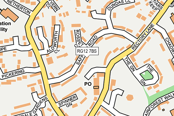RG12 7BS map - OS OpenMap – Local (Ordnance Survey)