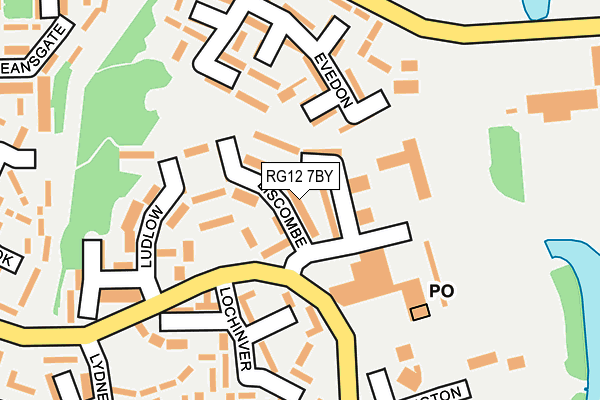 RG12 7BY map - OS OpenMap – Local (Ordnance Survey)