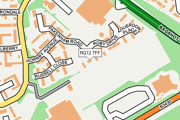 RG12 7FF map - OS OpenMap – Local (Ordnance Survey)