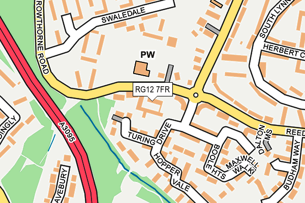 RG12 7FR map - OS OpenMap – Local (Ordnance Survey)