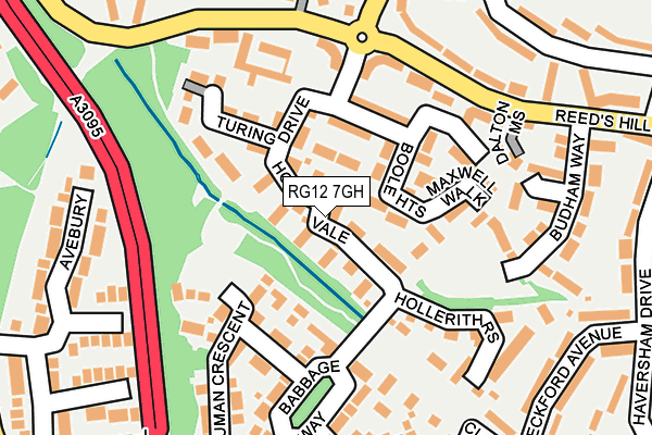 RG12 7GH map - OS OpenMap – Local (Ordnance Survey)