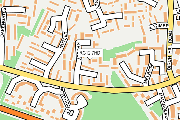 RG12 7HD map - OS OpenMap – Local (Ordnance Survey)