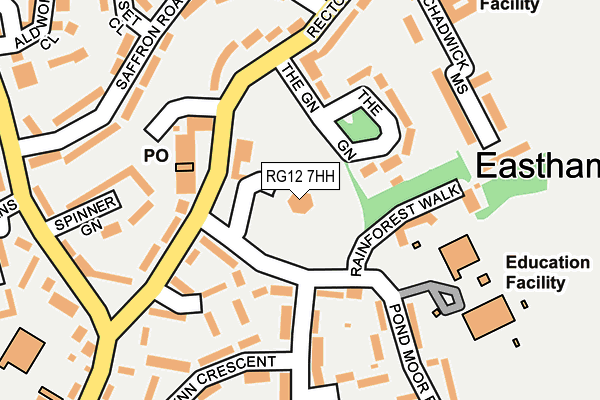 RG12 7HH map - OS OpenMap – Local (Ordnance Survey)