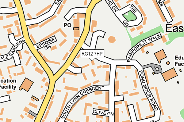 RG12 7HP map - OS OpenMap – Local (Ordnance Survey)