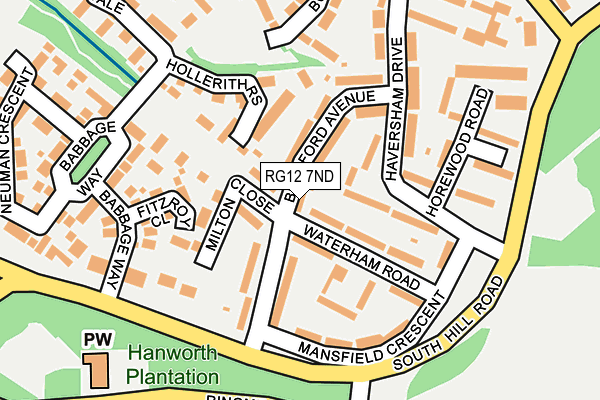 RG12 7ND map - OS OpenMap – Local (Ordnance Survey)