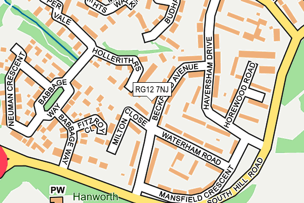 RG12 7NJ map - OS OpenMap – Local (Ordnance Survey)