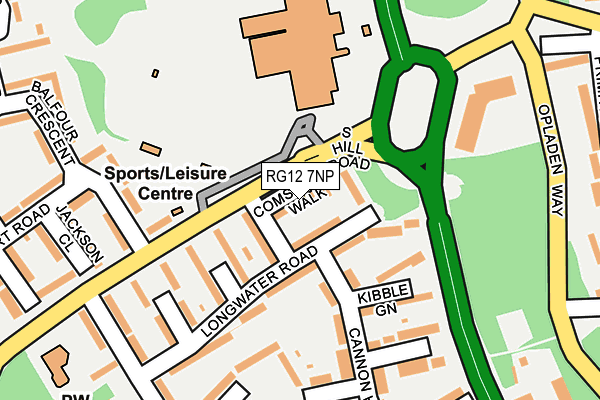 RG12 7NP map - OS OpenMap – Local (Ordnance Survey)