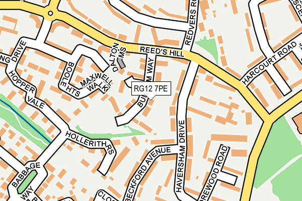 RG12 7PE map - OS OpenMap – Local (Ordnance Survey)