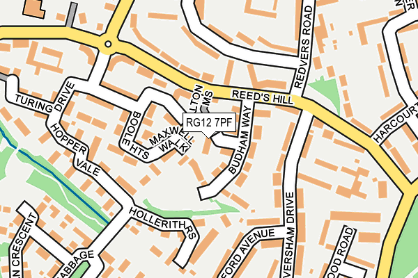 RG12 7PF map - OS OpenMap – Local (Ordnance Survey)