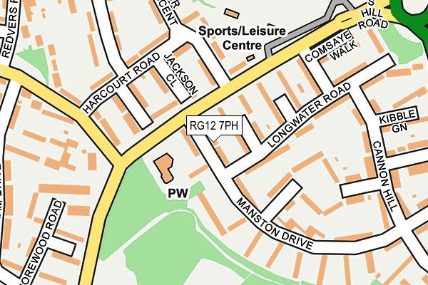 RG12 7PH map - OS OpenMap – Local (Ordnance Survey)