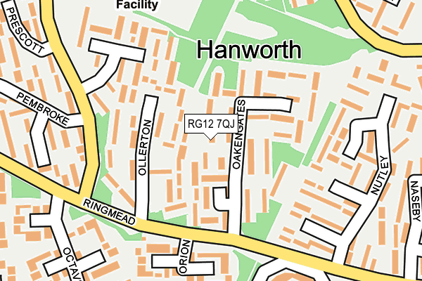RG12 7QJ map - OS OpenMap – Local (Ordnance Survey)