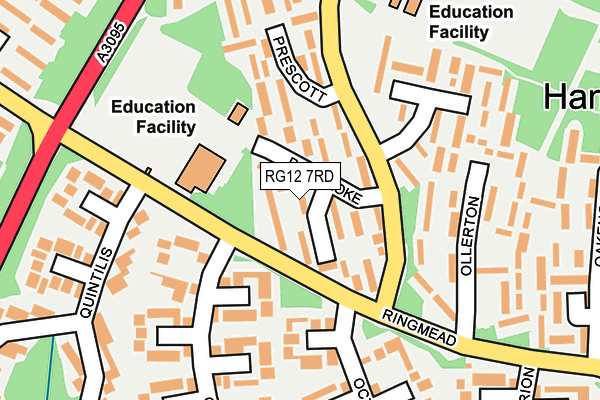 RG12 7RD map - OS OpenMap – Local (Ordnance Survey)