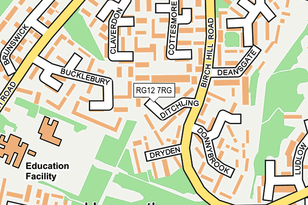 RG12 7RG map - OS OpenMap – Local (Ordnance Survey)
