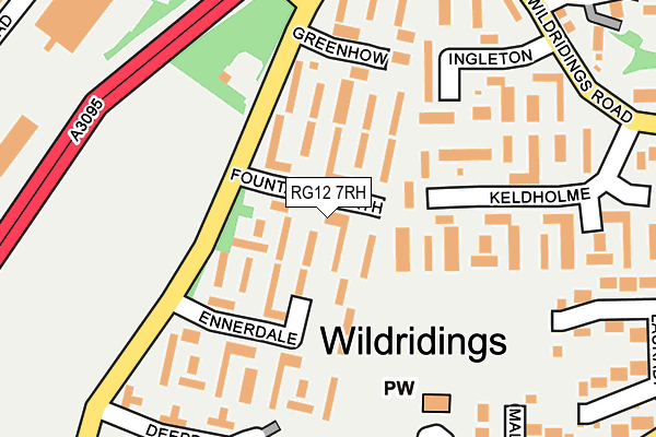 RG12 7RH map - OS OpenMap – Local (Ordnance Survey)