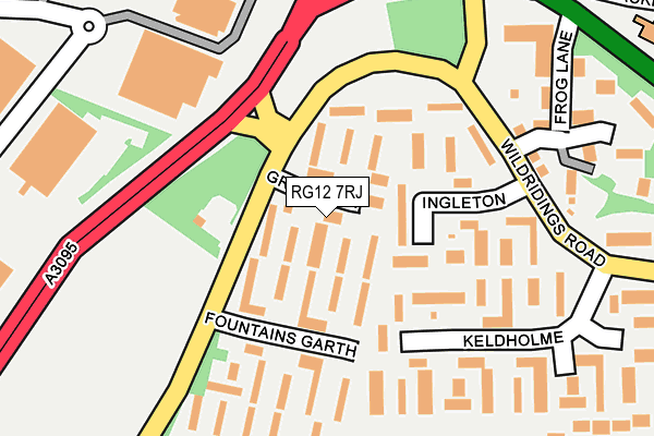RG12 7RJ map - OS OpenMap – Local (Ordnance Survey)