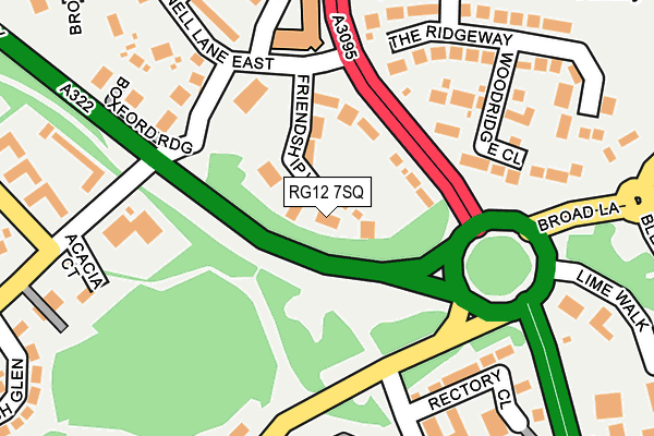 RG12 7SQ map - OS OpenMap – Local (Ordnance Survey)