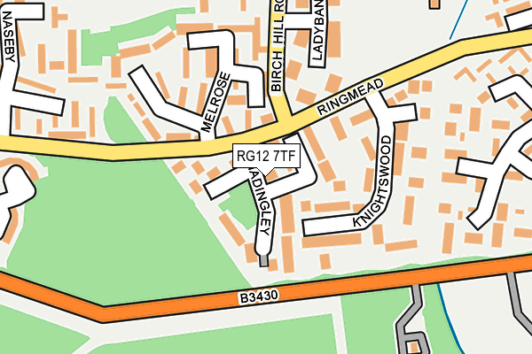 RG12 7TF map - OS OpenMap – Local (Ordnance Survey)