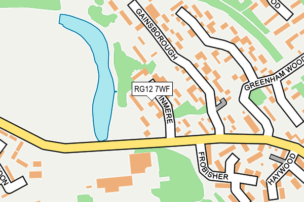 RG12 7WF map - OS OpenMap – Local (Ordnance Survey)