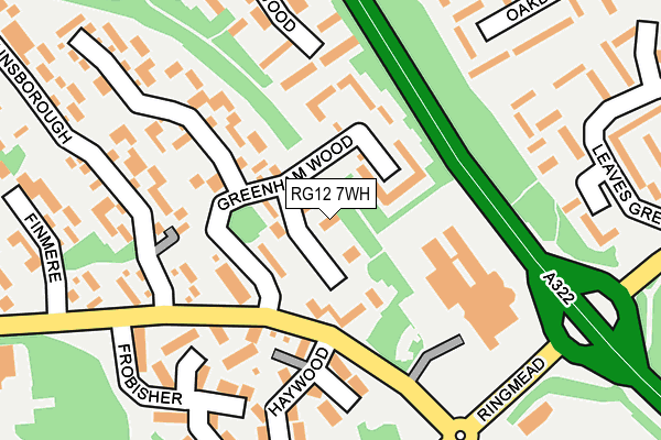 RG12 7WH map - OS OpenMap – Local (Ordnance Survey)