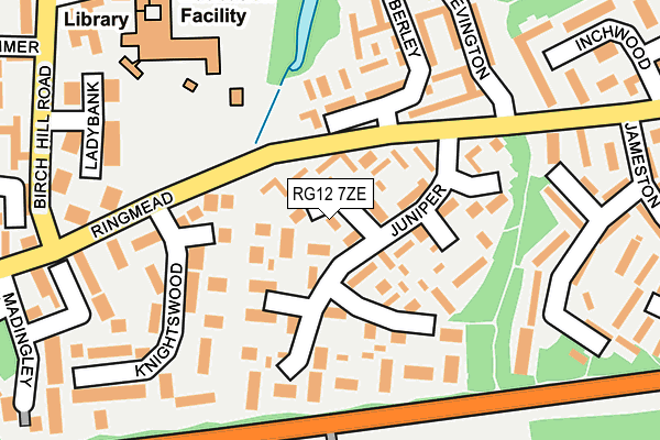 RG12 7ZE map - OS OpenMap – Local (Ordnance Survey)