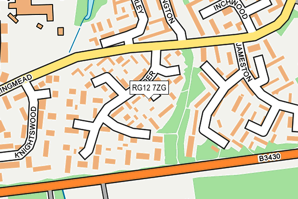 RG12 7ZG map - OS OpenMap – Local (Ordnance Survey)