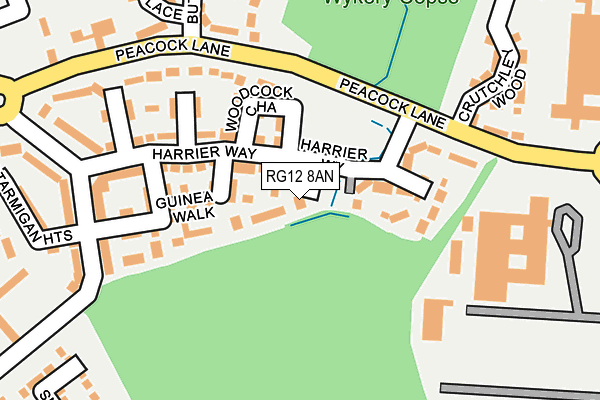 RG12 8AN map - OS OpenMap – Local (Ordnance Survey)