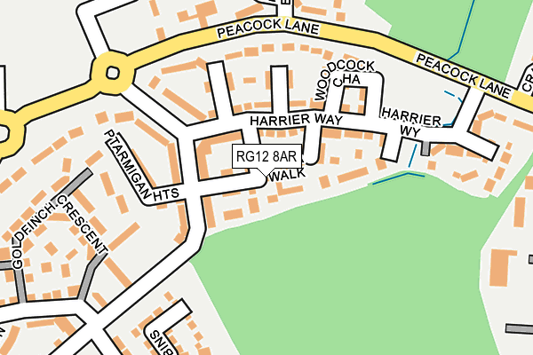 RG12 8AR map - OS OpenMap – Local (Ordnance Survey)