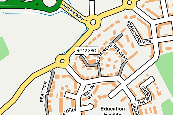 RG12 8BQ map - OS OpenMap – Local (Ordnance Survey)