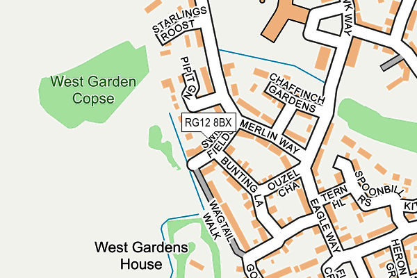 RG12 8BX map - OS OpenMap – Local (Ordnance Survey)