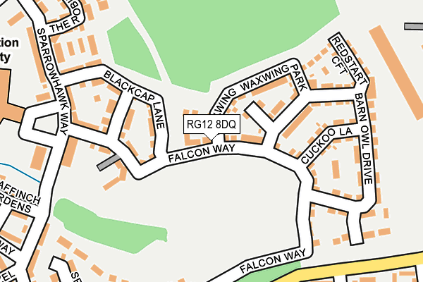 RG12 8DQ map - OS OpenMap – Local (Ordnance Survey)