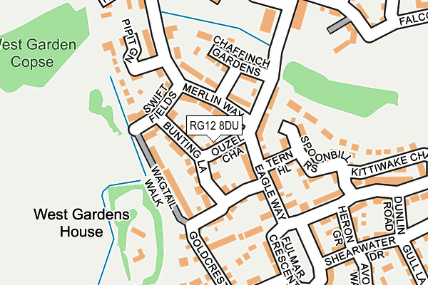 RG12 8DU map - OS OpenMap – Local (Ordnance Survey)