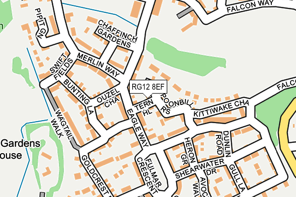 RG12 8EF map - OS OpenMap – Local (Ordnance Survey)