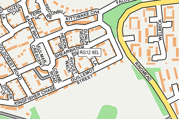 RG12 8EL map - OS OpenMap – Local (Ordnance Survey)