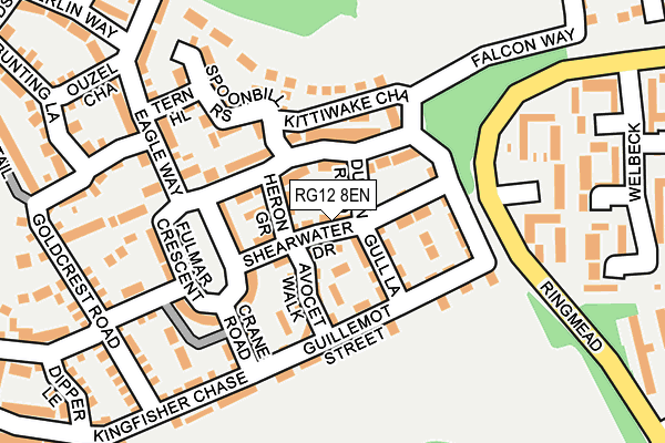 RG12 8EN map - OS OpenMap – Local (Ordnance Survey)