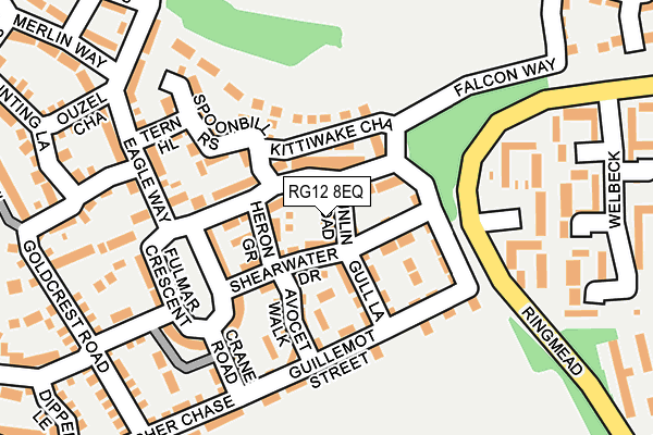 RG12 8EQ map - OS OpenMap – Local (Ordnance Survey)