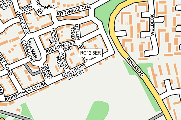 RG12 8ER map - OS OpenMap – Local (Ordnance Survey)
